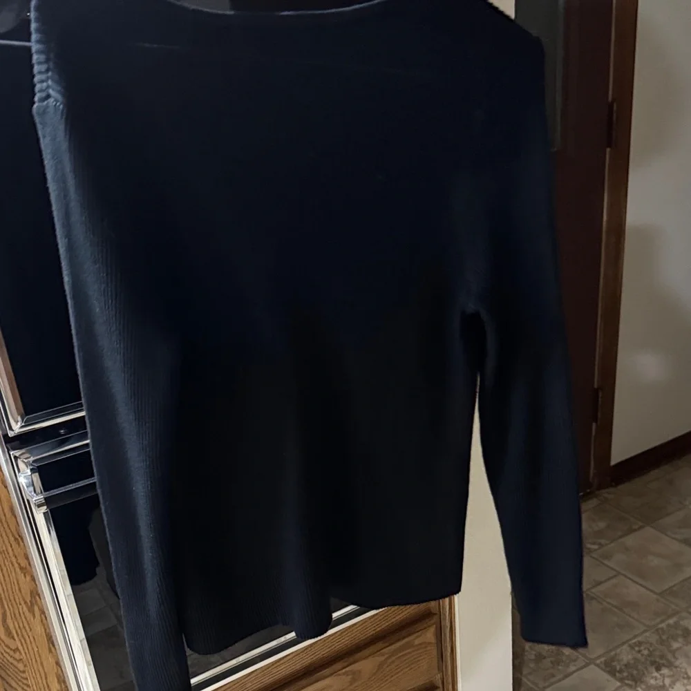 Abercrombie & Fitch Black Cardigan with Gold Clasps